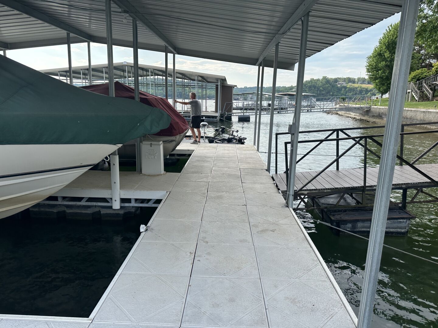 2 slip dock with fishing room - Dock Dealers - Used Docks, Lifts For Sale  at the Lake of the Ozarks